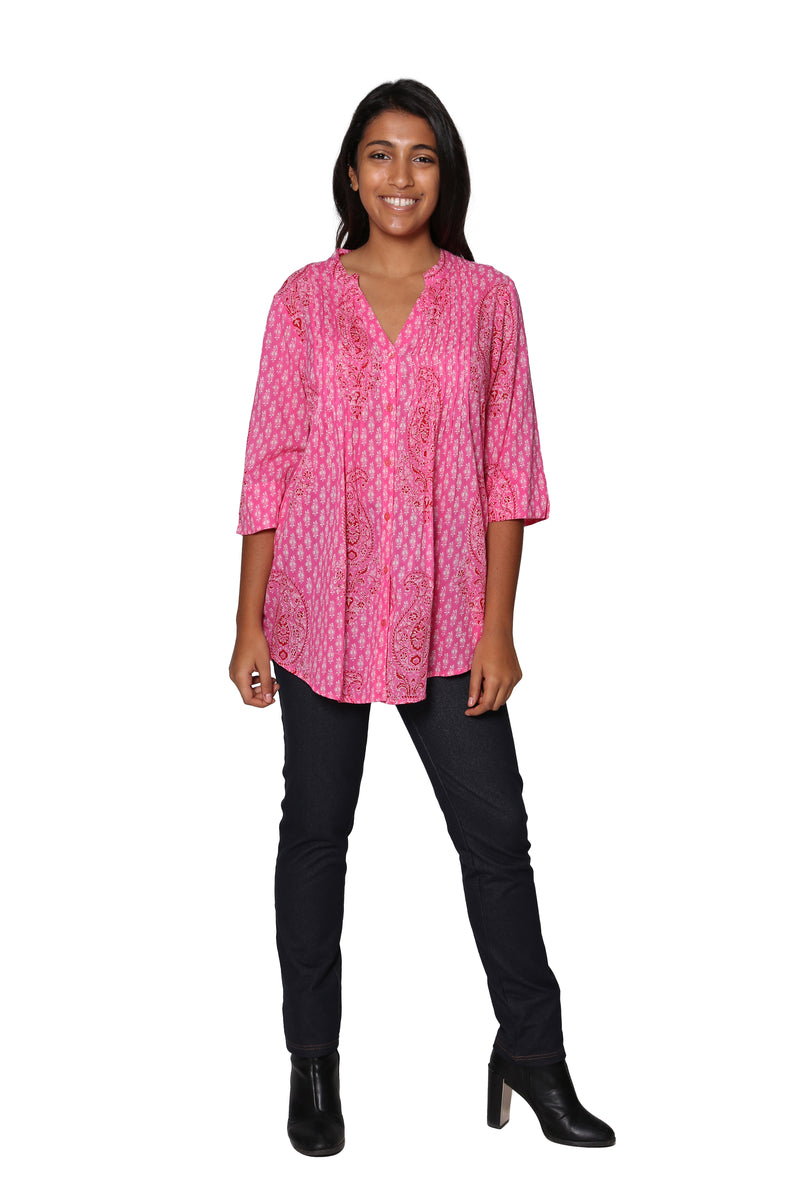 Tシャツ・カットソー CORMIO Women Tunic Tops ANNACASHMEREBLEND 38148 PINK 5059059PINKcopy_1200x1200.jpg?