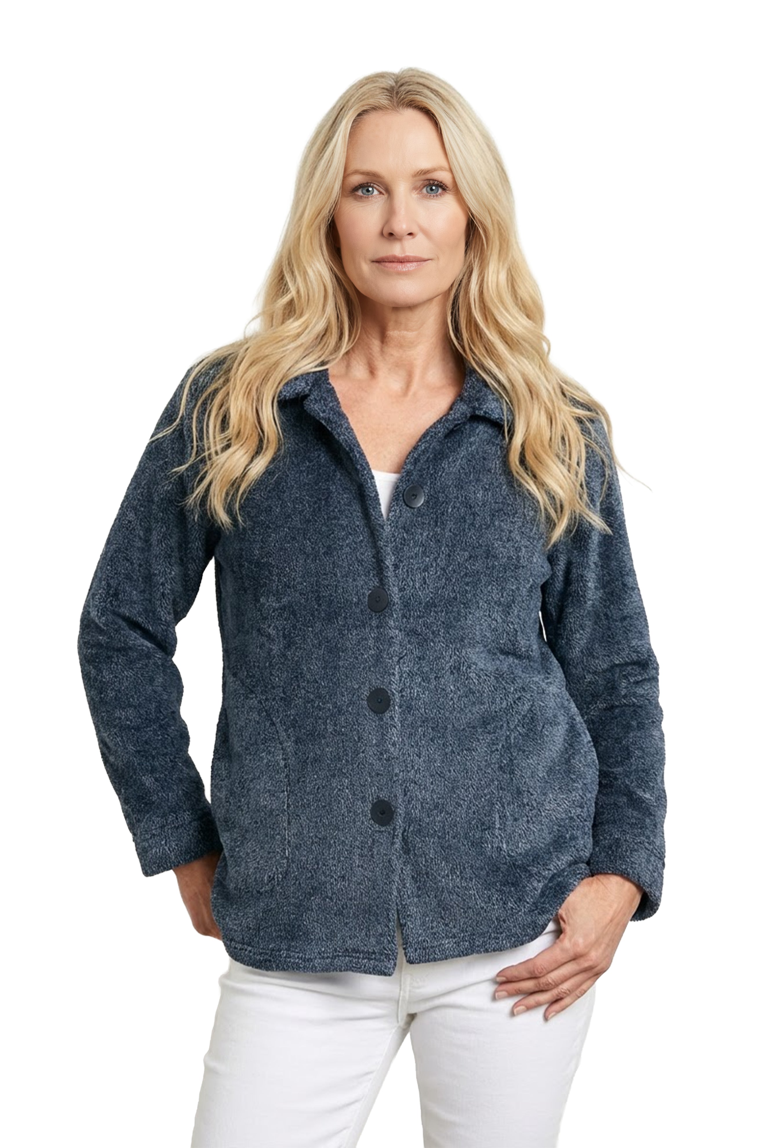La Cera Heather Fleece Jacket – La Cera™
