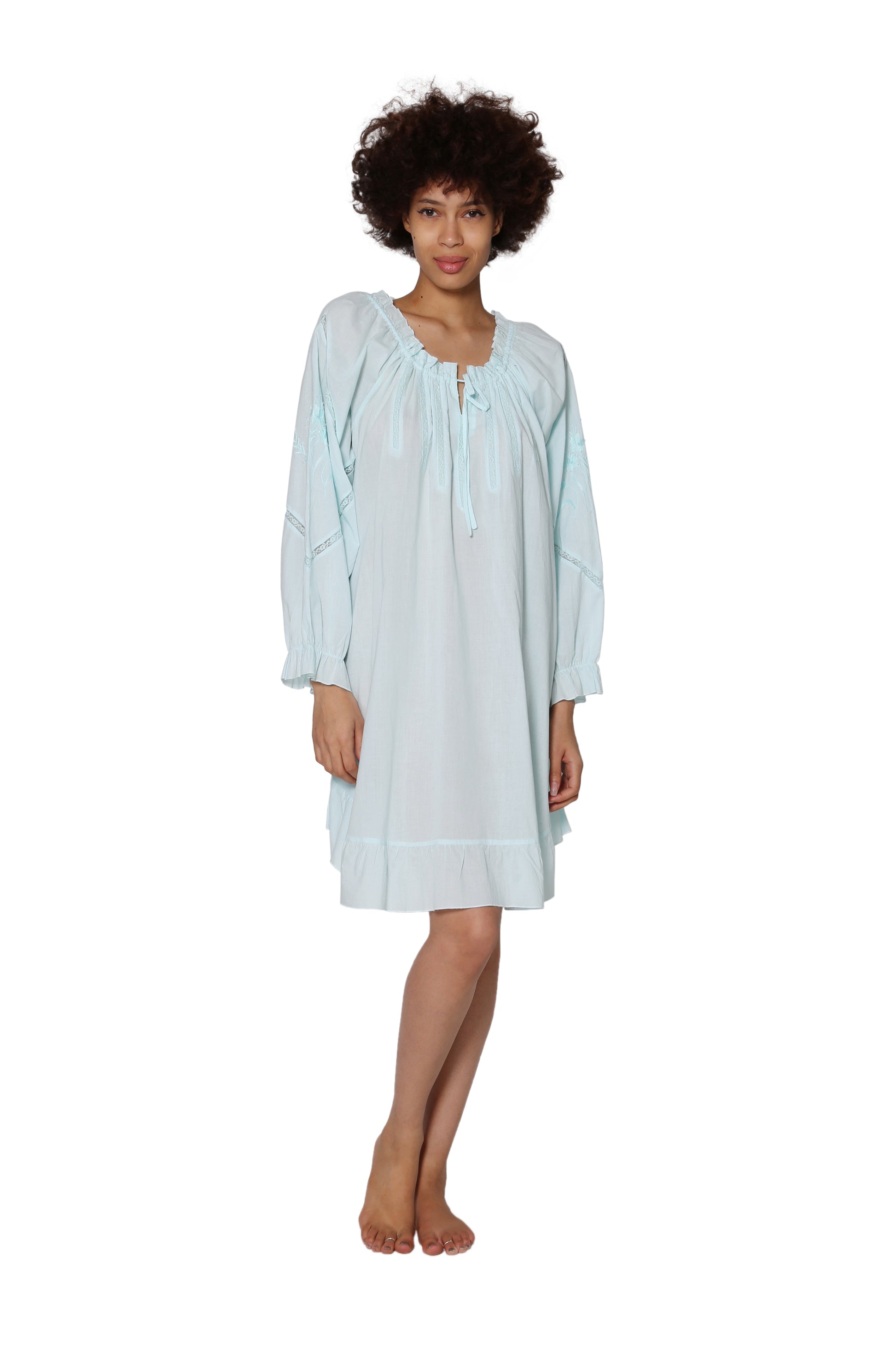 La Cera Soft Cotton Poet Shirt - La Cera