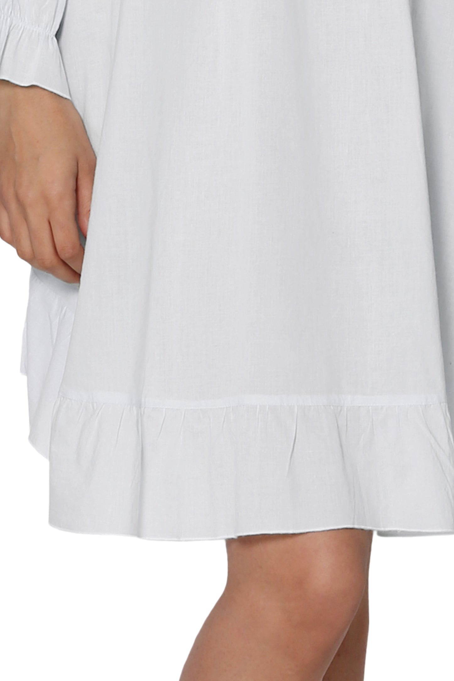 La Cera Soft Cotton Poet Shirt - La Cera