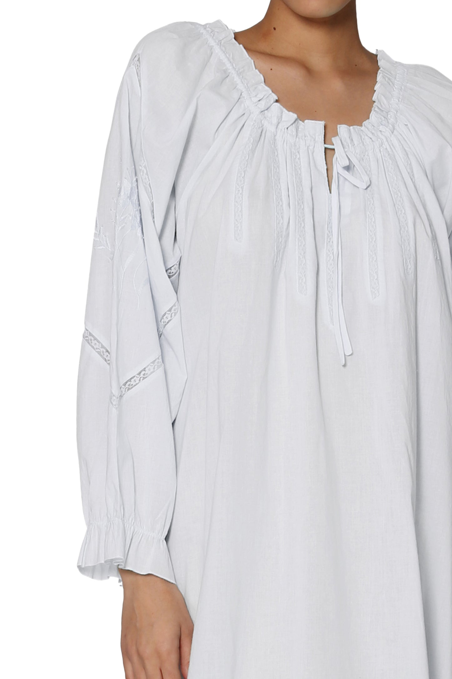 La Cera Soft Cotton Poet Shirt - La Cera
