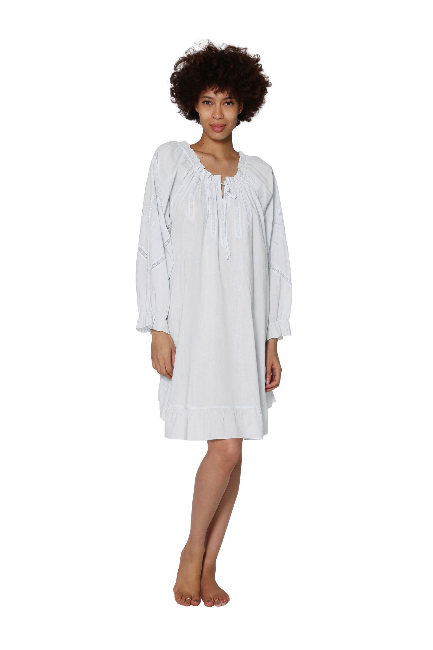 La Cera Soft Cotton Poet Shirt - La Cera