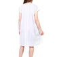 Camisola de algodón ligero con corpiño plisado