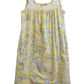 La Cera Sleeveless Cotton Toile Print Chemise