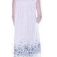 La Cera Primrose Border Print Gown - La Cera