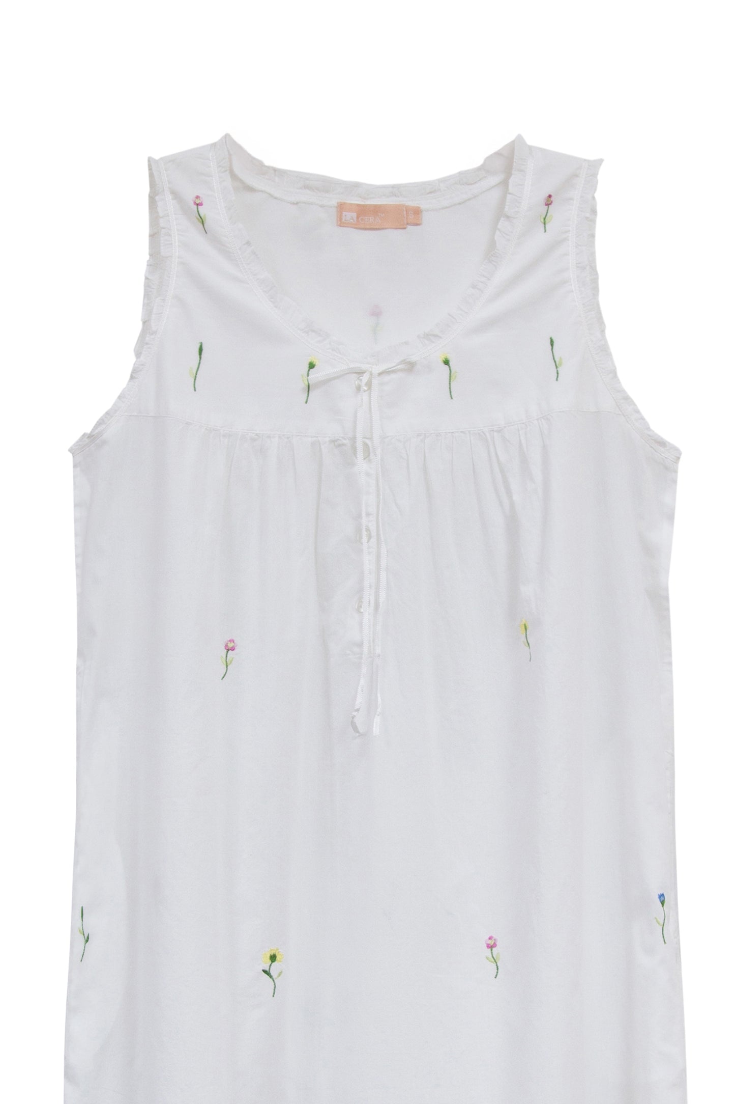 Vestido de algodón Breath of Spring de talla grande