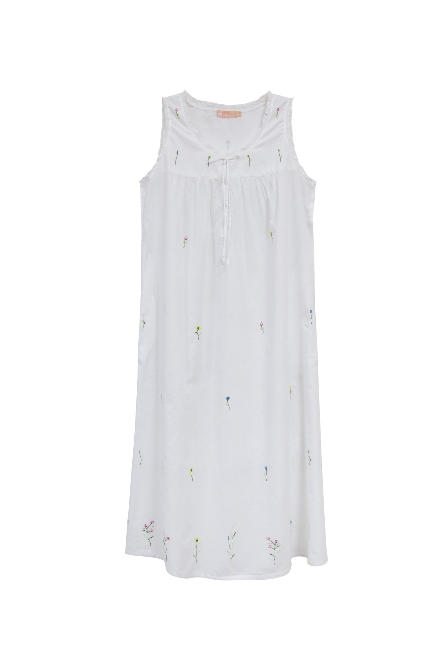 Vestido de algodón Breath of Spring de talla grande