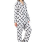 Whimsical Skunk Flannel Pajamas Set - La Cera