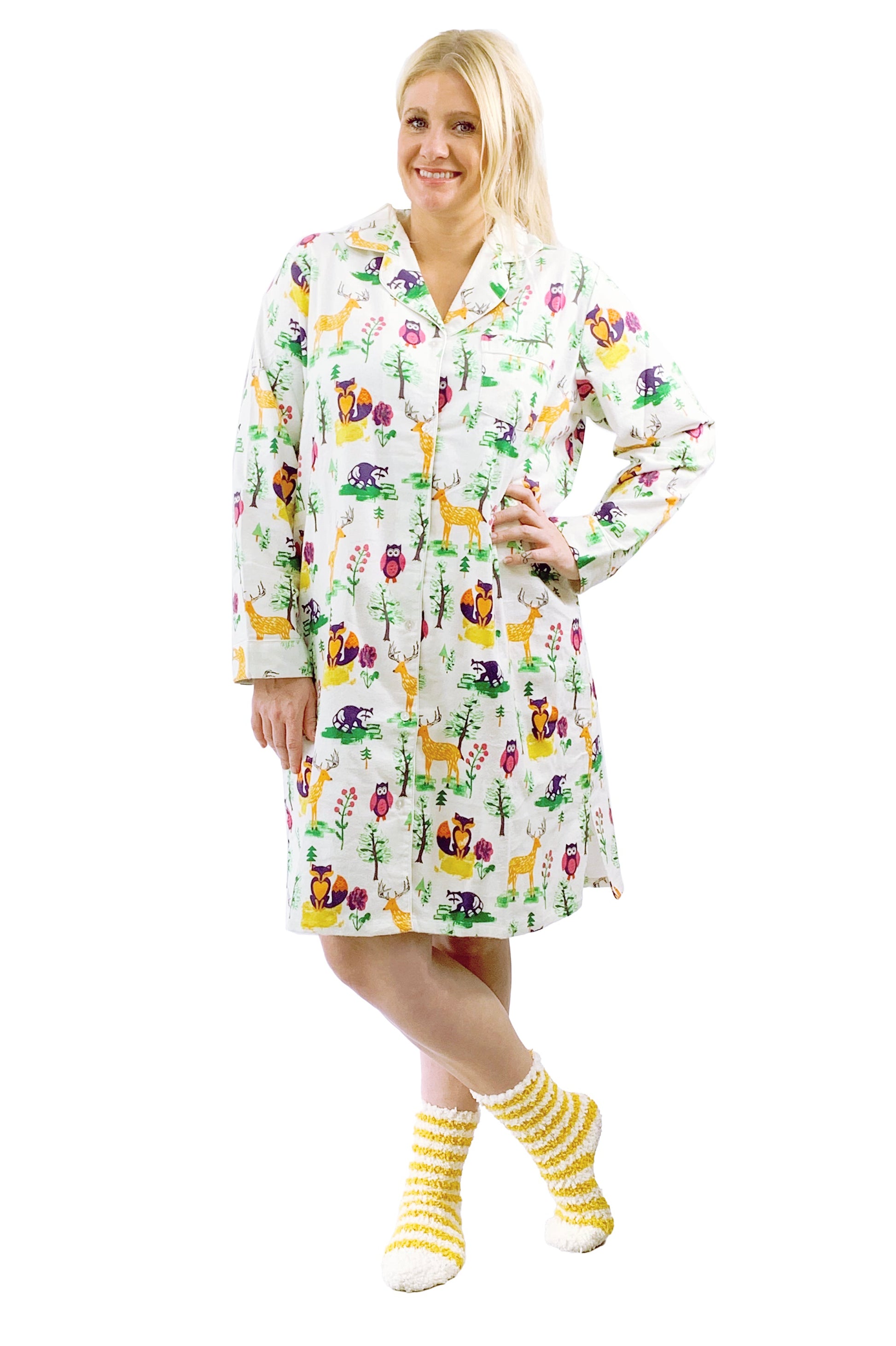 Flannel Night Shirt - La Cera