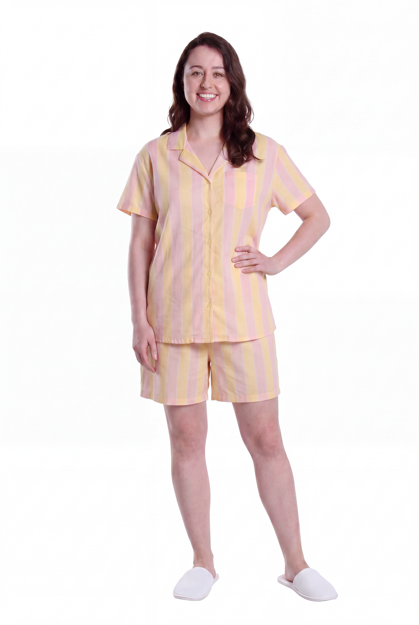 La Cera Stripe Printed Cotton PJs in a Bag