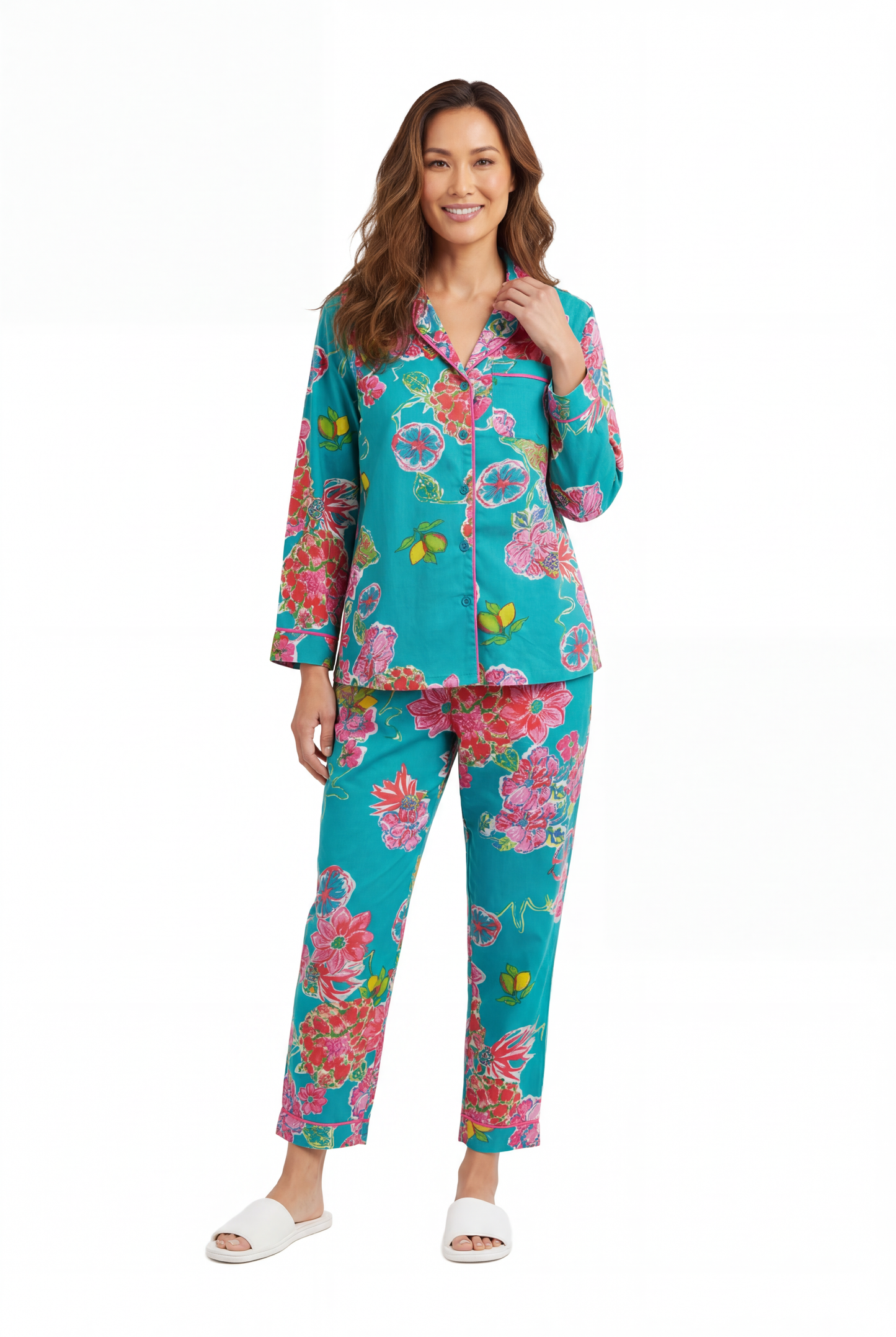 A La Carte by La Cera 100% Cotton Long Sleeve PJ in a Bag