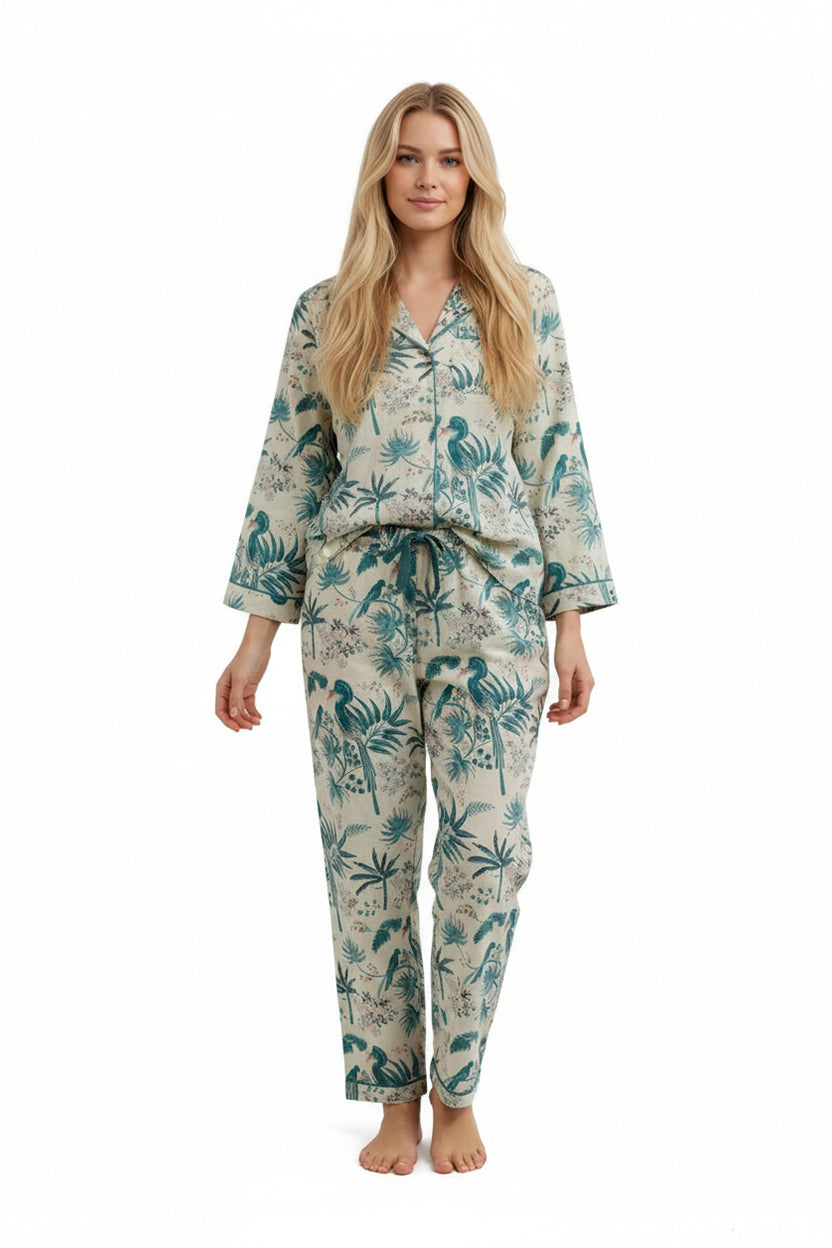 A La Carte by La Cera 100% Cotton Long Sleeve PJ in a Bag - La Cera