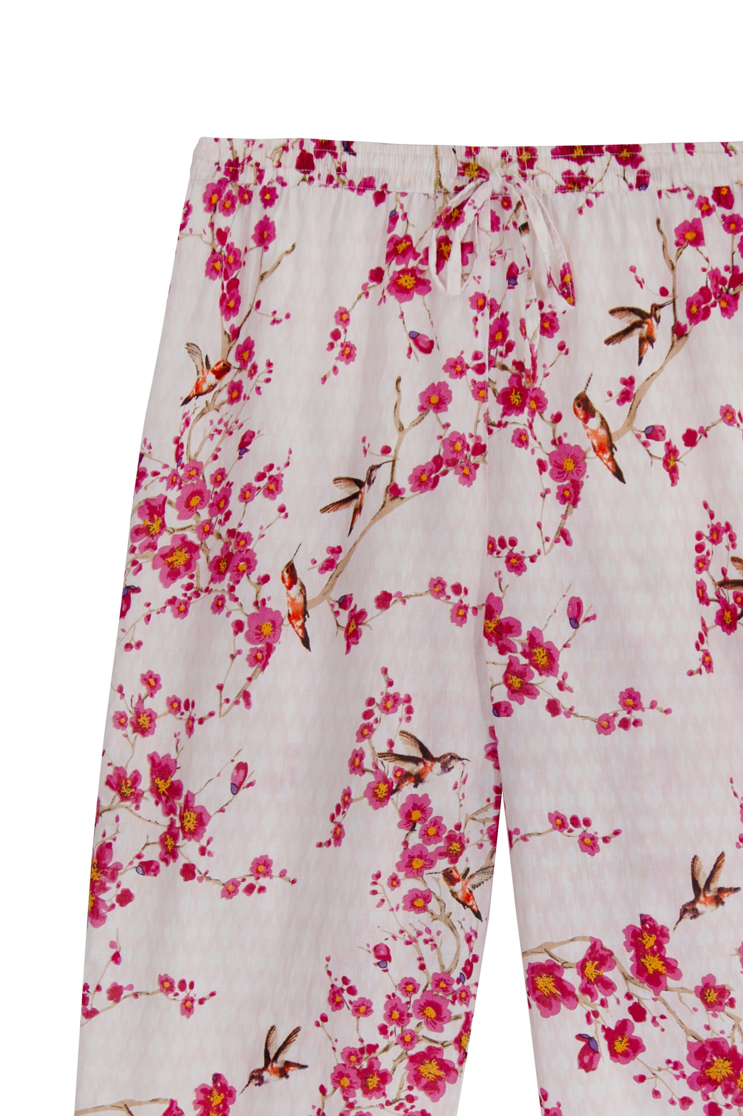 La Cera Cherry Blossom Cotton Pajama Set  - Plus Size