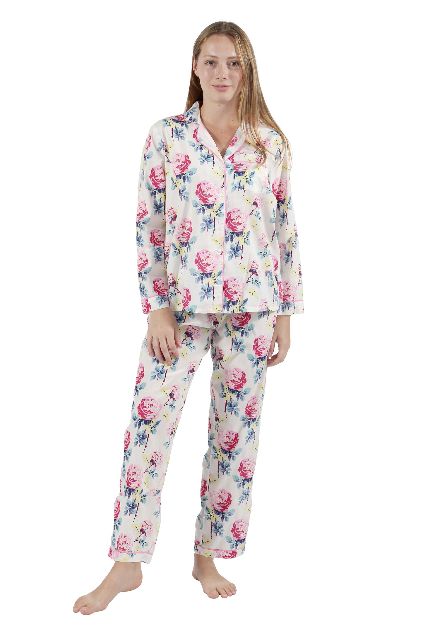 100% Cotton Floral Pajama Set