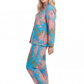La Cera Cotton Lotus Pajama Set - La Cera