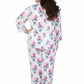 La Cera Floral Cotton Pajama Set  - Plus Size