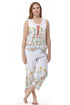 100% Cotton PJs-  Blue and White Floral Print - La Cera