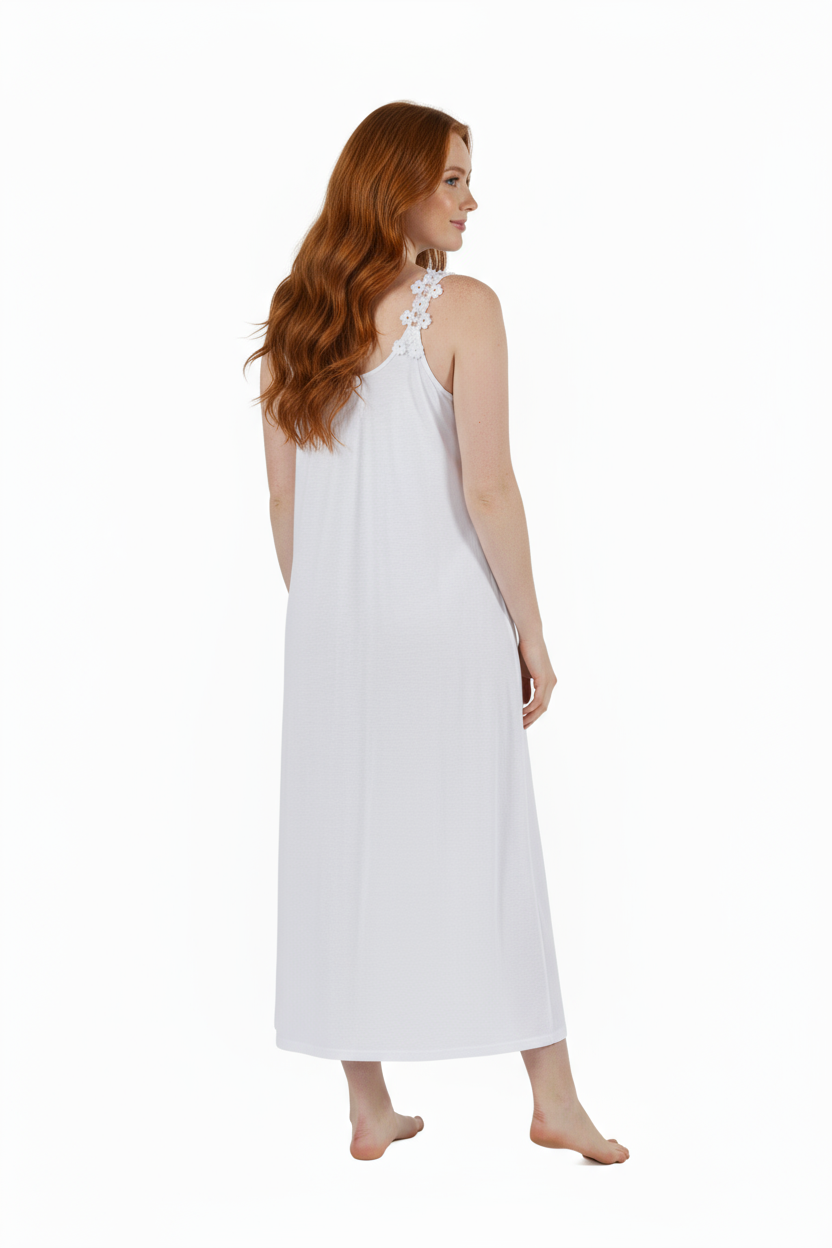 Plus Size Daisy Chain 100% Cotton Knit Gown