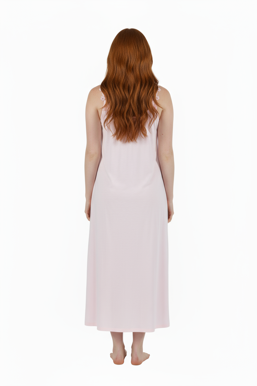 Plus Size Daisy Chain 100% Cotton Knit Gown