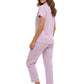 La Cera Pin Stripe Cotton Knit Capri PJ - La Cera