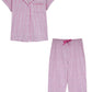 La Cera Pin Stripe Cotton Knit Capri PJ - La Cera