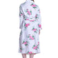 Flannel Floral Robe - La Cera
