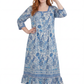 La Cera 3/4 Sleeve Square Neck Tier Dress - La Cera