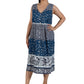 La Cera 100% Cotton Sleeveless Buttonfront Dress