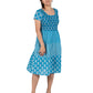 La Cera Cap Sleeve Short Smock Tier Dress