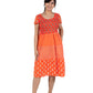 La Cera Cap Sleeve Short Smock Tier Dress
