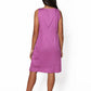 La Cera Sleeveless Embroidered Cotton Dress - La Cera