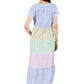 La Cera Cap Sleeve Smock Tier Dress - La Cera