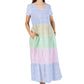 La Cera Cap Sleeve Smock Tier Dress - La Cera