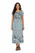 La Cera Cap Sleeve Smock Tier Dress - La Cera
