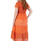 La Cera Cap Sleeve Smock Tier Dress - La Cera