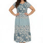 La Cera Cap Sleeve Smock Tier Dress - La Cera