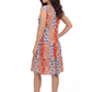 La Cera Short Sleeve Printed Tiered Dress - La Cera
