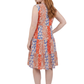 La Cera Short Sleeve Printed Tiered Dress - La Cera