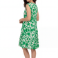 La Cera Floral Tiered Cap Sleeve Dress - La Cera