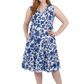 La Cera Floral Tiered Cap Sleeve Dress - La Cera