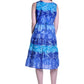 La Cera 100% Cotton Ombre Print Tier Dress
