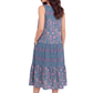 La Cera 100% Cotton Border Print Dress