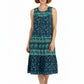 La Cera 100% Cotton Border Print Dress - La Cera