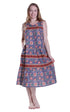 La Cera 100% Cotton Border Print Dress - La Cera