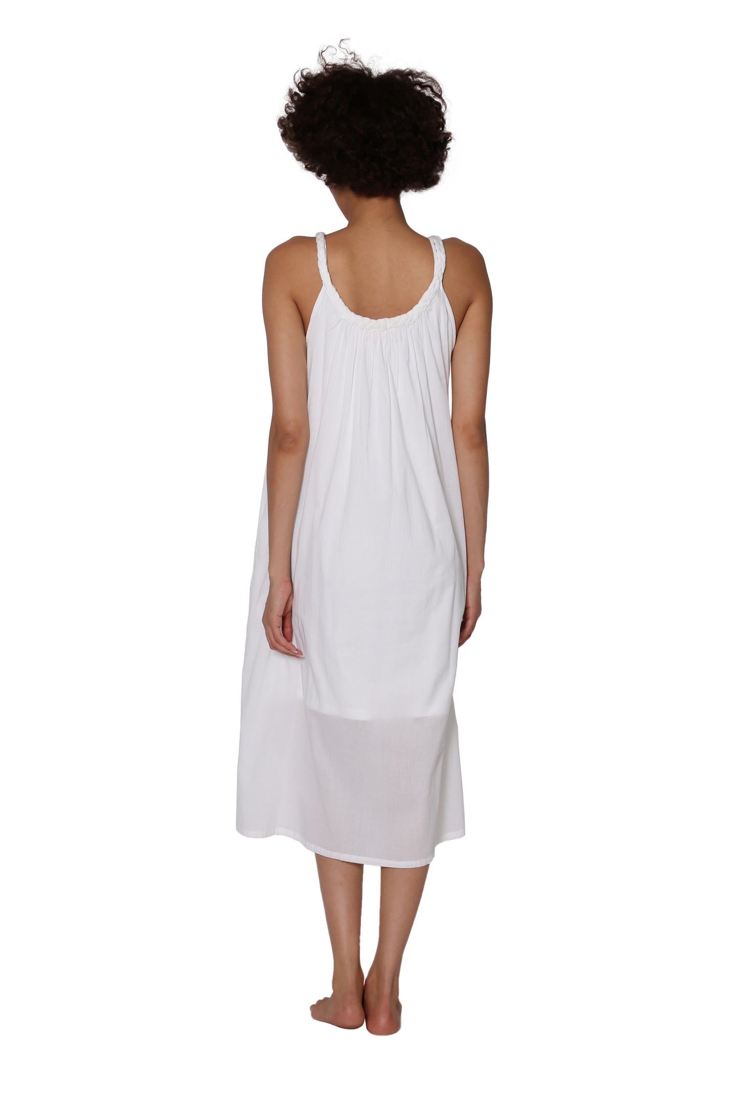 100% Cotton Braided Tank Dress - La Cera