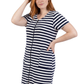 La Cera Terry Cap Sleeve Zip Up Chemise