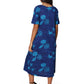 La Cera Cotton Knit Seashell Print Dress - La Cera
