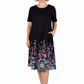 La Cera 100% Cotton Knit Summertime Garden Dress