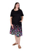 La Cera Plus Size 100% Cotton Knit Summertime Garden Dress - La Cera