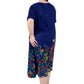 La Cera Floral Printed Short Sleeve Dress - Plus Size - La Cera
